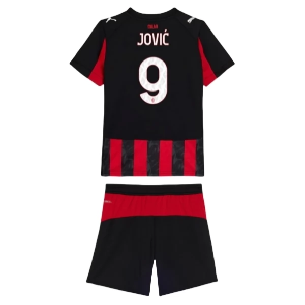 Maglia AC Milan Jović 9 Bambino Divisa Prima 2025/26 Maglia AC Milan Jović 9 Bambino Divisa Prima 2025/26