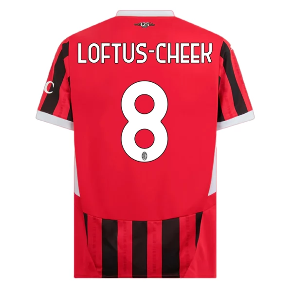 Maglia AC Milan Loftus-Cheek 8 Divisa Prima 2024/25 Maglia AC Milan Loftus-Cheek 8 Divisa Prima 2024/25