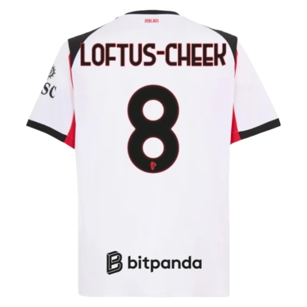 Maglia AC Milan Loftus-Cheek 8 Divisa Trasferta 2025/26 Maglia AC Milan Loftus-Cheek 8 Divisa Trasferta 2025/26