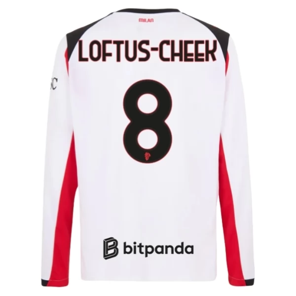 Maglia AC Milan Loftus-Cheek 8 Divisa Trasferta 2025/26 Manica Lunga Maglia AC Milan Loftus-Cheek 8 Divisa Trasferta 2025/26 Manica Lunga