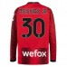 Maglia AC Milan Messias Jr 30 Divisa Prima 2023/24 Manica Lunga