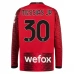 Maglia AC Milan Messias Jr 30 Divisa Prima 2023/24 Manica Lunga Maglia AC Milan Messias Jr 30 Divisa Prima 2023/24 Manica Lunga