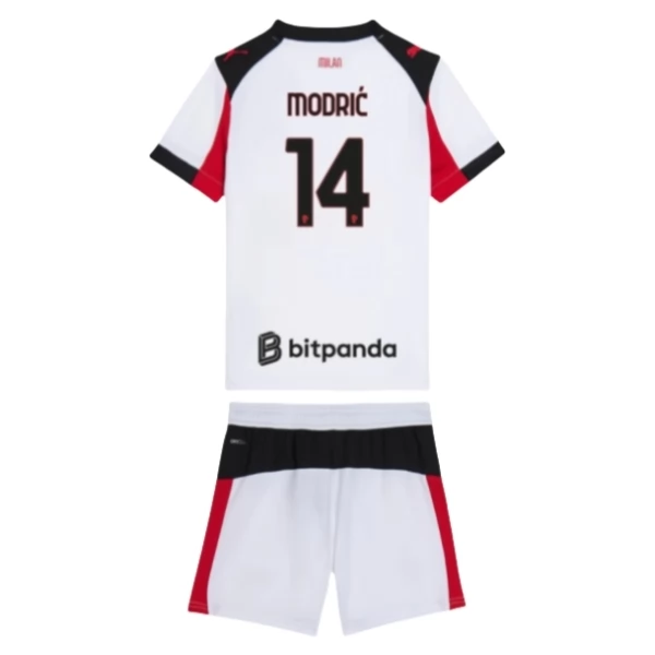 Maglia AC Milan Modrić 14 Bambino Divisa Trasferta 2025/26 Maglia AC Milan Modrić 14 Bambino Divisa Trasferta 2025/26