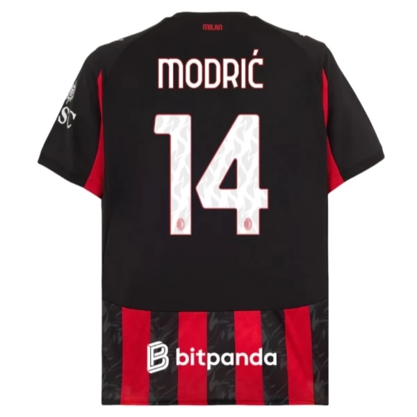Maglia AC Milan Modrić 14 Divisa Prima 2025/26 Maglia AC Milan Modrić 14 Divisa Prima 2025/26