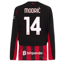 Maglia AC Milan Modrić 14 Divisa Prima 2025/26 Manica Lunga Maglia AC Milan Modrić 14 Divisa Prima 2025/26 Manica Lunga