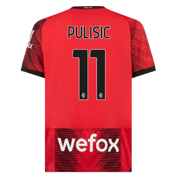 Maglia AC Milan Pulisic 11 Divisa Prima 2023/24 Maglia AC Milan Pulisic 11 Divisa Prima 2023/24