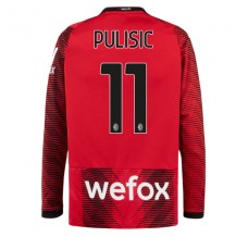 Maglia AC Milan Pulisic 11 Divisa Prima 2023/24 Manica Lunga