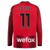 Maglia AC Milan Pulisic 11 Divisa Prima 2023/24 Manica Lunga