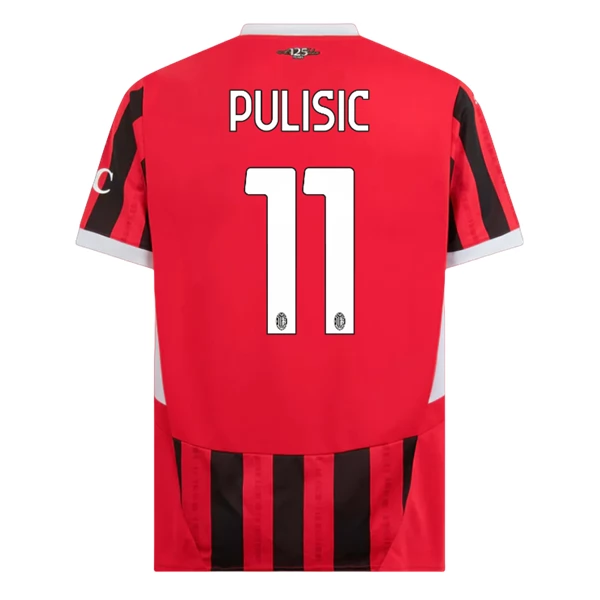 Maglia AC Milan Pulisic 11 Divisa Prima 2024/25 Maglia AC Milan Pulisic 11 Divisa Prima 2024/25