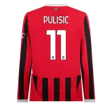 Maglia AC Milan Pulisic 11 Divisa Prima 2024/25 Manica Lunga Maglia AC Milan Pulisic 11 Divisa Prima 2024/25 Manica Lunga