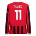 Maglia AC Milan Pulisic 11 Divisa Prima 2024/25 Manica Lunga