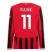 Maglia AC Milan Pulisic 11 Divisa Prima 2024/25 Manica Lunga