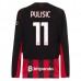 Maglia AC Milan Pulisic 11 Divisa Prima 2025/26 Manica Lunga
