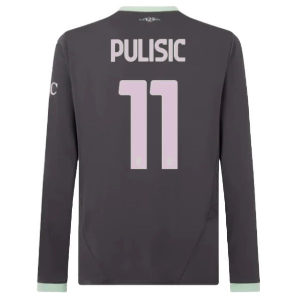 Maglia AC Milan Pulisic 11 Divisa Terza 2024/25 Manica Lunga Maglia AC Milan Pulisic 11 Divisa Terza 2024/25 Manica Lunga