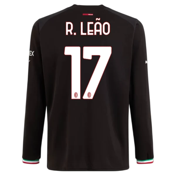 Maglia AC Milan R. Leao 17 Divisa Prima 2022/23 Manica Lunga Maglia AC Milan R. Leao 17 Divisa Prima 2022/23 Manica Lunga