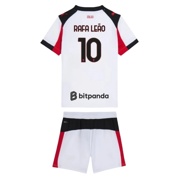 Maglia AC Milan Rafa Leão 10 Bambino Divisa Trasferta 2025/26 Maglia AC Milan Rafa Leão 10 Bambino Divisa Trasferta 2025/26