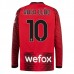 Maglia AC Milan Rafa Leao 10 Divisa Prima 2023/24 Manica Lunga