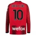 Maglia AC Milan Rafa Leao 10 Divisa Prima 2023/24 Manica Lunga Maglia AC Milan Rafa Leao 10 Divisa Prima 2023/24 Manica Lunga