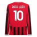 Maglia AC Milan Rafa Leão 10 Divisa Prima 2024/25 Manica Lunga