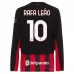 Maglia AC Milan Rafa Leão 10 Divisa Prima 2025/26 Manica Lunga Maglia AC Milan Rafa Leão 10 Divisa Prima 2025/26 Manica Lunga