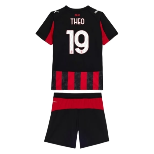 Maglia AC Milan Theo 19 Bambino Divisa Prima 2025/26 Maglia AC Milan Theo 19 Bambino Divisa Prima 2025/26