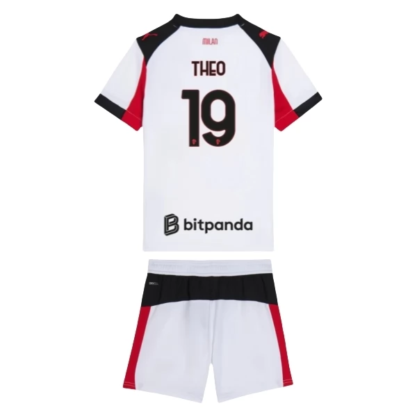 Maglia AC Milan Theo 19 Bambino Divisa Trasferta 2025/26 Maglia AC Milan Theo 19 Bambino Divisa Trasferta 2025/26