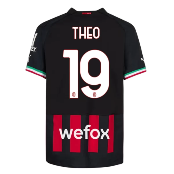 Maglia AC Milan Theo 19 Divisa Prima 2022/23 Maglia AC Milan Theo 19 Divisa Prima 2022/23