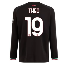 Maglia AC Milan Theo 19 Divisa Prima 2022/23 Manica Lunga Maglia AC Milan Theo 19 Divisa Prima 2022/23 Manica Lunga