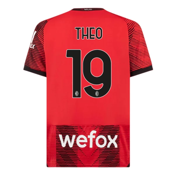 Maglia AC Milan Theo 19 Divisa Prima 2023/24 Maglia AC Milan Theo 19 Divisa Prima 2023/24