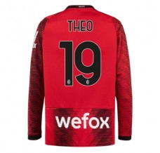 Maglia AC Milan Theo 19 Divisa Prima 2023/24 Manica Lunga