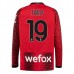 Maglia AC Milan Theo 19 Divisa Prima 2023/24 Manica Lunga