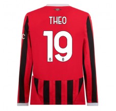 Maglia AC Milan Theo 19 Divisa Prima 2024/25 Manica Lunga