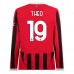 Maglia AC Milan Theo 19 Divisa Prima 2024/25 Manica Lunga