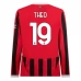 Maglia AC Milan Theo 19 Divisa Prima 2024/25 Manica Lunga