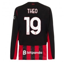 Maglia AC Milan Theo 19 Divisa Prima 2025/26 Manica Lunga