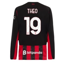 Maglia AC Milan Theo 19 Divisa Prima 2025/26 Manica Lunga Maglia AC Milan Theo 19 Divisa Prima 2025/26 Manica Lunga