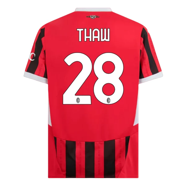 Maglia AC Milan Thiaw 28 Divisa Prima 2024/25 Maglia AC Milan Thiaw 28 Divisa Prima 2024/25