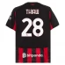 Maglia AC Milan Thiaw 28 Divisa Prima 2025/26 Maglia AC Milan Thiaw 28 Divisa Prima 2025/26