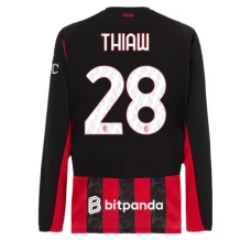 Maglia AC Milan Thiaw 28 Divisa Prima 2025/26 Manica Lunga Maglia AC Milan Thiaw 28 Divisa Prima 2025/26 Manica Lunga