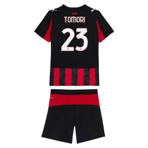 Maglia AC Milan Tomori 23 Bambino Divisa Prima 2025/26 Maglia AC Milan Tomori 23 Bambino Divisa Prima 2025/26