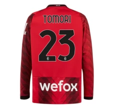 Maglia AC Milan Tomori 23 Divisa Prima 2023/24 Manica Lunga Maglia AC Milan Tomori 23 Divisa Prima 2023/24 Manica Lunga