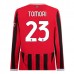 Maglia AC Milan Tomori 23 Divisa Prima 2024/25 Manica Lunga