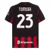 Maglia AC Milan Tomori 23 Divisa Prima 2025/26 Maglia AC Milan Tomori 23 Divisa Prima 2025/26