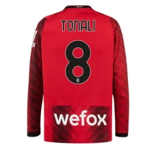 Maglia AC Milan Tonali 8 Divisa Prima 2023/24 Manica Lunga Maglia AC Milan Tonali 8 Divisa Prima 2023/24 Manica Lunga