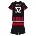 Maglia AC Milan Walker 32 Bambino Divisa Prima 2025/26