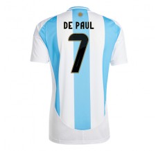 Maglia Argentina De Paul 7 Divisa Prima Copa América 2024