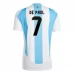 Maglia Argentina De Paul 7 Divisa Prima Copa América 2024