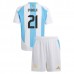 Maglia Argentina Dybala 21 Bambino Divisa Prima Copa América 2024