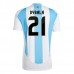 Maglia Argentina Dybala 21 Divisa Prima Copa América 2024