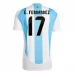 Maglia Argentina E.Fernandez 17 Divisa Prima Copa América 2024